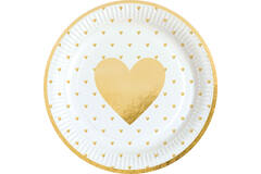 8 Plates Everyday Love Round Paper 23 cm