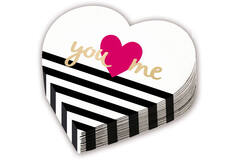 12 Napkins Heart Shaped Everyday Love 32 cm