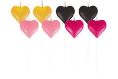 8 Mini Character Candles Everyday Love Height 7 cm