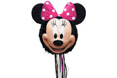 Pull Pinata Minnie Mouse Paper / Plastic 43 x 45.5 x 10.5 cm