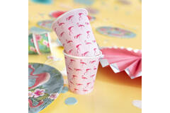 8 Cups Flamingo Paradise Paper 250 ml