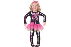 Child Costume Fancy Bones Skeleton Age 2 - 3 Years