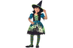Child Costume Hocus Pocus Witch Age 6 - 8 Years
