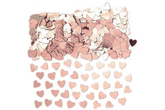 Confetti Hearts Rose Gold Foil 14 g