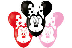 4 Latex Balloons Minnie Giant Ears 55.8 cm / 22"