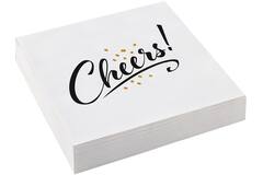 20 Napkins Cheers Golden Wishes 33 x 33 cm