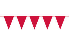 Pennant Banner Apple Red Plastic 1000 x 32 cm