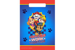 8 Party Bags Paw Patrol Plastic 23.4 x 16.2 cm