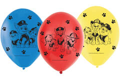 6 Latex Balloons Paw Patrol 22.8 cm / 9"