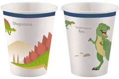 8 Cups Happy Dinosaur Paper 250 ml