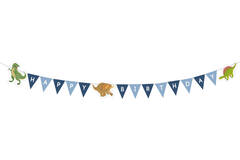 Letter Banner Happy Dinosaur Paper 180 x 8.9 cm
