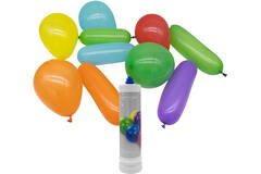 10 Latex Balloons Shapes assorted with Pump