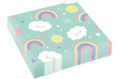 20 Napkins Rainbow & Cloud 33 x 33 cm