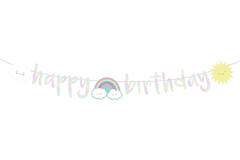 Letter Banner Rainbow & Cloud Paper 180 x 13 cm