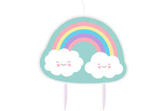 Character Candle Rainbow & Cloud Height 8.5 cm