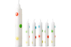 Set of Candles Light of Life & Birthday Candles Dots 11 Pieces Height 8 / 13.5 cm