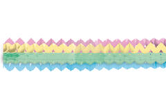 2 Garlands Mini Pastel Rainbow Paper 8 x 200 cm