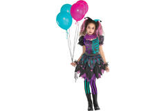 Child Costume Haunted Harlequin Age 8 - 10 Years