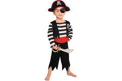 Child Costume Deckhand Pirate Age 6-8 Years