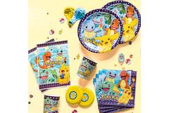 8 Plates Pokemon Round Paper 23 cm
