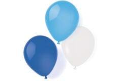 8 Latex Balloons Sky Blue 25.4 cm / 10"