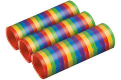 3 Streamers Bright Rainbow Metallic Paper 0.7 x 400 cm