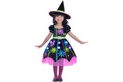 Child Costume Spider Witch Age 3 - 4 Years