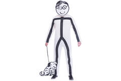 Adult Costume Stickman Size M/L