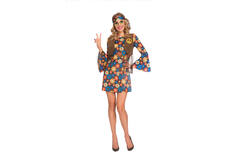 Adult Costume 60's Groovy Hippy Woman Size S