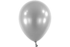 100 Latex Balloons Decorator Metallic Silver 12 cm / 5"
