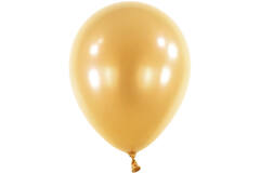 100 Latex Balloons Decorator Metallic Gold 12 cm / 5"