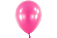 100 Latex Balloons Decorator Metallic Hot Pink 12 cm / 5"