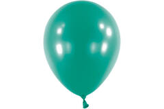 100 Latex Balloons Decorator Metallic Forest Green 12 cm / 5