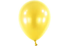 50 Latex Balloons Decorator Metallic Yellow Sunshine 27.5 cm / 11"