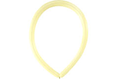 100 Latex Balloons Decorator Modelling Fashion E160 Vanilla Cream 114 cm / 45"