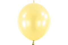 100 Latex Balloons Decorator Pearl E-Link Light Yellow 15 cm / 6"