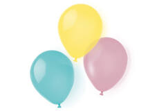8 Latex Balloons Pastel Rainbow 25,4 cm/10"