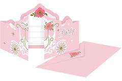 8 Invitations & Envelopes Princess for a Day Paper