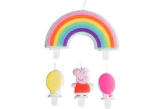 4 Mini Character Candles Peppa Pig