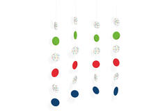 4 String Decoration Confetti Birthday Paper 130 cm
