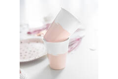 8 Cups Rose Gold Birthday Paper 250 ml