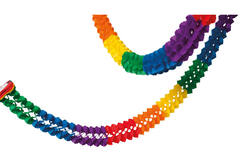 Garland Rainbow flame retardant 16 x 400 cm