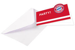 8 Invites & Envelopes FC Bayern Munich 13,9 x 8 cm