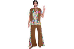 Adult Costume 60's Psychedelic Hippy Man Size std