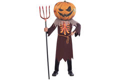 Children's Costume Scary Pumpkin Big Head10-12yrs