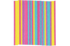 30 Straws Neon Paper assorted 19.7 cm