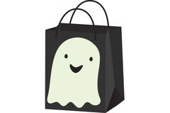 Candy Paper Bag Ghost Hallo-ween Friends