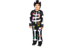 Child Costume Peppa Skeleton Age 3-4 Years