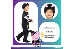 Child Costume Peppa Skeleton Age 4-6 Years