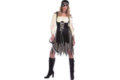 Adult Costume Zombie Cutthroat Pirate Size L
